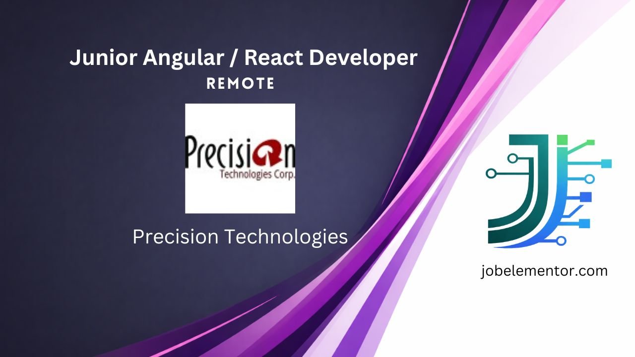 Junior Angular React Developer Job